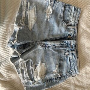 Distressed Denim Women Shorts